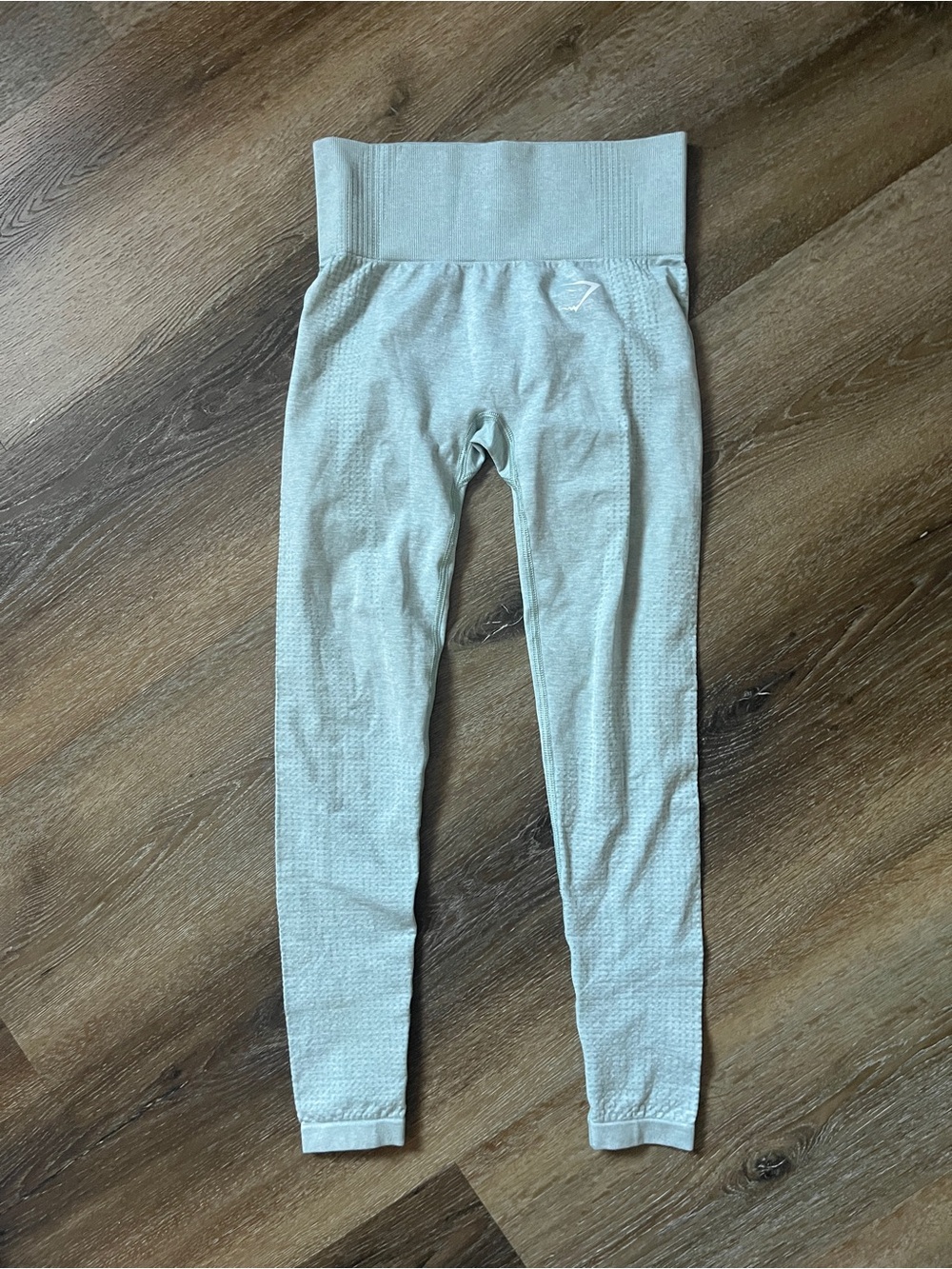Gymshark Pale Gray Seamless High-Waist Leggings, XS